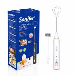 Sonifer Mousseur à Lait Électrique – Batteur Portable pour Boissons Chaudes
