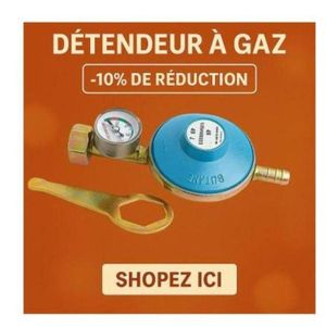Gn Détendeur de gaz butane+manomètre 