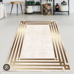 Tapis de salon 160x230 poillusse douce marron 