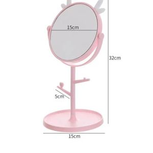 Miroir de Maquillage avec Support et Plateau – Design Moderne et Pratique