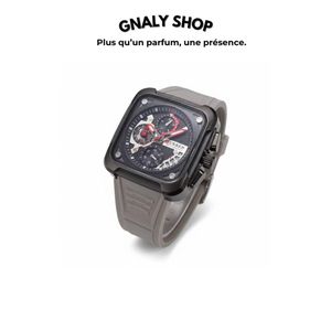 Curren Montre pour hommes – Cadran Carré Multi-Fonction – Look Militaire Urbain