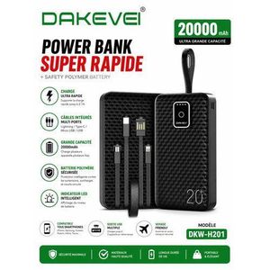 Power Bank 20000mAh – Charge Ultra Rapide