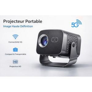 Projecteur Portable HD 5G – Compact & Transportable