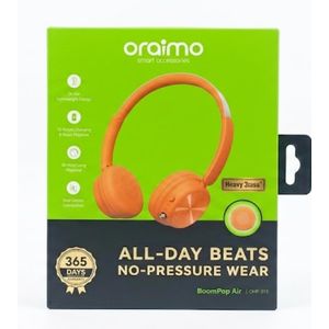 Oraimo Boompop Air / OHP-316 - Casque audio Bluetooth - 80h d'autonomie - connecte 2 appareils simultanément