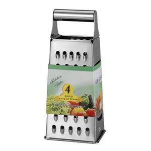 Râpe de Cuisine Multifonction 4 Faces en Acier Inoxydable