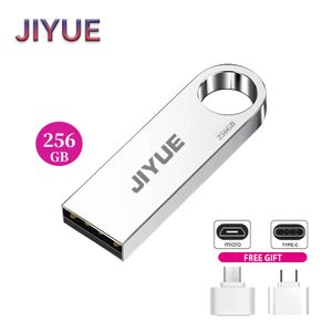 JIYUE Flash Drive 256GB Micro USB Type-C