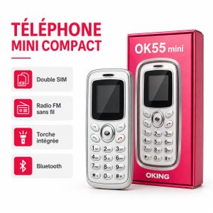 Mini téléphone portable Bluetooth avec radio FM