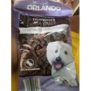 ORLANDO Dog Friandise des os de viande pour l’entraînement de 150g, importé de France