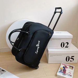 Sac à roulettes grande capacité, valise de voyage, sac de rangement pliable, sac à main