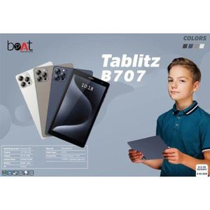 Boat  B707 - Tablette Éducative et Professionnelle avec puce (8 GB / 512 GB) Android 13.0 