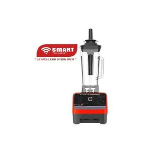 Smart  TECHNOLOGY Mixeur Électrique Incassable Robots Rouge (STPE-8879) -Puissance TURBO 600W - 2.5L – 2 Vitesses- Garantie 3 Mois