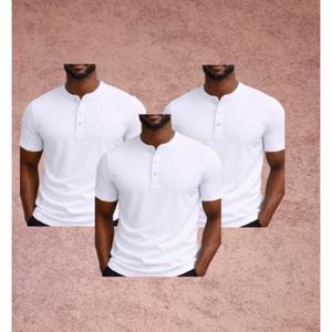 Fashion Classic T-shirt col mao