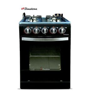 Binatone Cuisinière -FGC-504 -4 Foyers - 50 x 50 -Automatique - Noir  Marron Ou Blanc-12 Mois