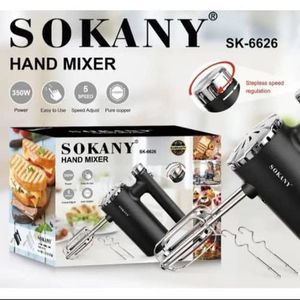 Sokany Batteur à œufs électrique En Acier Inoxydable, Mélangeur De Crème Et De Gâteau