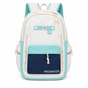 Sac à Dos Fille Bleu Marine et Turquoise – Sac Scolaire Léger avec Grande Poche Avant et Compartiments Pratiques