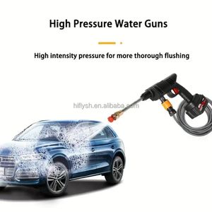 Pistolet A Eau Lavage De Voiture Portable(Haute Pression)-Avec Deux Batteries_ NOIR