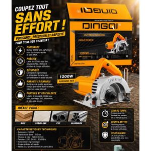Scie circulaire DINGQI 1200W 