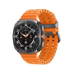 Samsung Galaxy Watch Ultra 47 mm Titane Boîtier gris Bande orange LTE