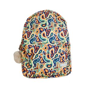 Sac à dos scolaire multicolore à motifs abstraits