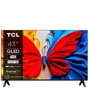 TCL TV QLED 43" - 43S5K - HDMI - Google TV - HDR 10 - Dolby Audio - Cadre Métallique Sans Bord - Smart TV
