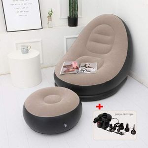 Fauteuil / Canapé Gonflable Ultra Confort avec Repose-Pied