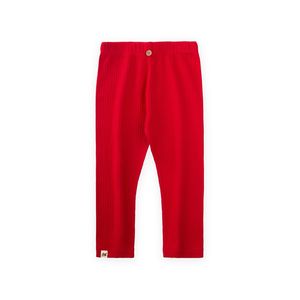 Cigit Leggings Bébé côtelés - Rouge