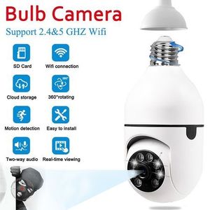 360° Caméra De Surveillance à Bulbe Vision De Nuit Couleur