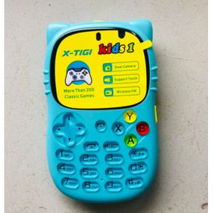 Kids1 - Téléphone Pour Enfants - Dual SIM - 200 Jeux Java Inclus - Bleu