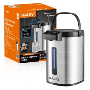 Bouilloire Thermos Électrique HALEY HY-6884 – Inox Brossé & Écran LED Tactile