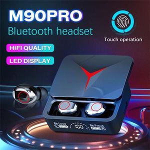 Litglobe Écouteurs Bluetooth Sans Fil M90 Pro HIFI Stéréo avec Affichage LED Numérique et Contrôle Tactile