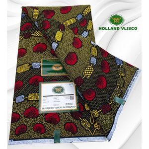 Vlisco Pagne Hollandais 2e ( Tomate)