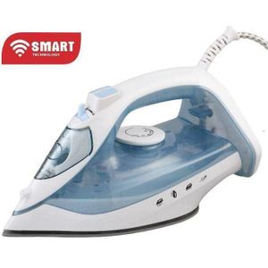 SMART TECHNOLOGY Fer À Repasser À Vapeur Smart (STPFR-5101) -Bleu-claire/Blanc- Avec Gobelet de remplissage / Semelle Anti Adhésive /2200W/ 280ml/ Garantie 24 Mois