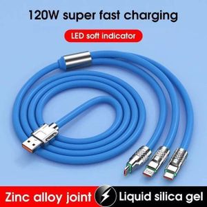 Câble 3 Bouts De Charge Rapide