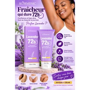 Déodorant Corporel Intégral Lavande 72H – Crème Invisible 80 g