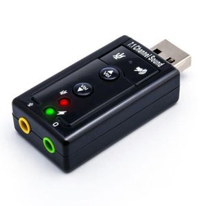 Adaptateur audio externe USB générique 7.1 canaux pour carte son