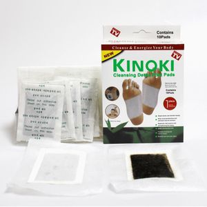 Kinoki Foot Patch 10 boîtes de 10 Patchs Détoxifiants pour les Pieds au Gingembre et Sel Naturel