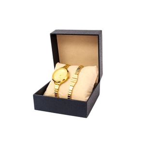 Ensemble Montre + Bracelet Femme - doré 