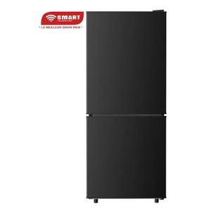 SMART TECHNOLOGY Réfrigérateur Combiné Smart 75 Litres – Modèle STCB-137BH – Gris foncé avec double tiroir- Garantie 12 Mois.