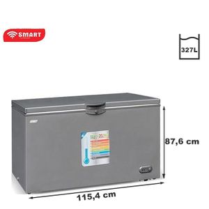 Congélateur horizontal SMART TECHNOLOGY 600 litres vitré STCC-640