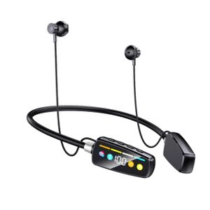 Écouteurs Bluetooth tour de cou avec écran LED