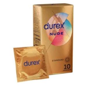 Durex  NUDE -10 Préservatifs Nude Extra Lubrification - ULTRA FINS