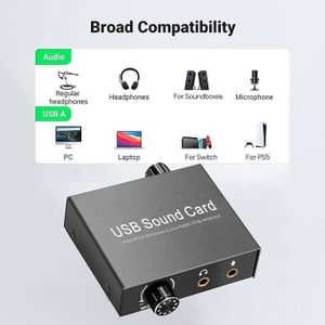 Adaptateur audio stéréo externe USB