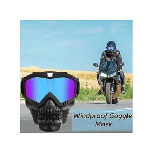 Masque De Casque De Moto Squelette, Miroir De Cyclisme Rétro Harley-course-démontage FCV HHN