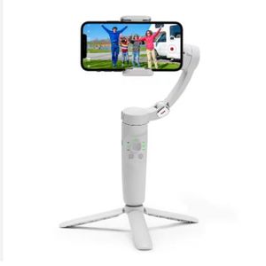 Stabilisateur de smartphone pliable 3 axes - Blanc