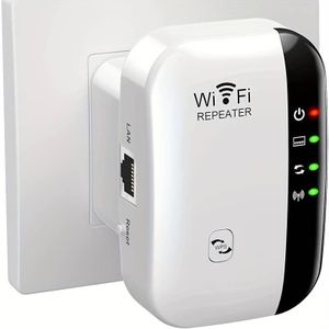 Répéteur W-i-Fi Haut Débit 300 Mbps, Amplificateur De Signal Sans Fil Longue Portée