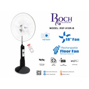 Rechargeable sur Pied  – 18 Pouces avec Télécommande