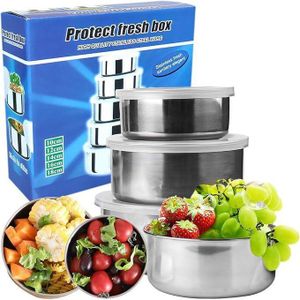 Protect Fresh Box – Bols de conservation en acier inoxydable