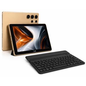  Tablette 7" 5G – 8 Go RAM / 512 Go ROM + Clavier Bluetooth – Doré