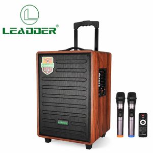 Leadder Bluetooth Trolley Speaker SP-1205 - 2 Micros - BT/USB/FM - 60W