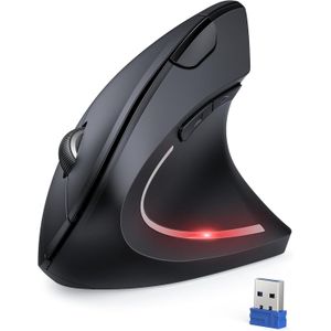 Souris Ergonomique, 2.4G Verticale Souris Optique sans Fil avec 6 Boutons - 5 DPI réglable pour Ordinateur Portable, PC, Ordinateur, Bureau,